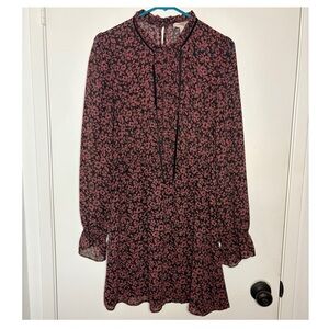 Forever 21 Black and Pink Floral Mini Dress